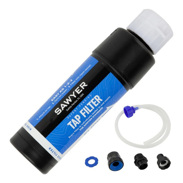 【 SALE 】SAWYER  ( ソーヤー ) SAWYER TAP FILTER SP134 / ソーヤー タップフィルター SP134 | 防災 | 登山 | キャンプ | アウトドア | コンパクト | 浄水 | 浄水器 | 簡単 | 旅行