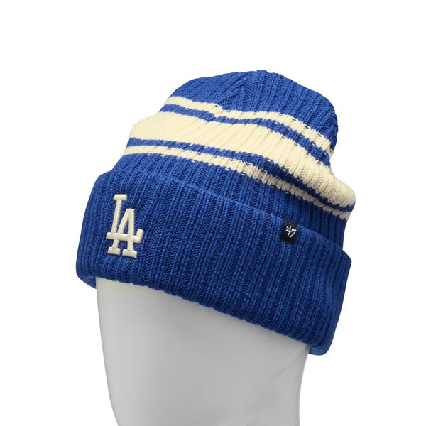 ’47 ( フォーティーセブン ) ’47 カフニット ロサンゼルス・ドジャース Harbor Stripe ロイヤルブルー | 帽子 | ニット帽 | 防寒 | 冬 | 青色 | 暖かい | アクリル | ニットキャップ | オシャレ | 14858313