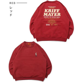 KRIFF MAYER ( クリフメイヤー ) 裏起毛クルー ( クリフラビット ) LADYS | レディース | W2527818 | トップス | 長袖 | うさぎ | 起毛 | 暖かい | 防寒 | 冬 | オシャレ | 刺繍 | ワンポイント | くりふめいやー