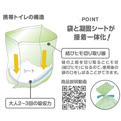 HIGHMOUNT ( ハイマウント ) 携帯トイレセット ( 便袋4枚 / 高密閉チャック袋2枚 ) 携帯トイレ | 緊急トイレ | 簡易トイレ | 防災 | セット | 災害 |  完全密閉 | 登山 | キャンプ | サバイバル | 20507 | シンプル
