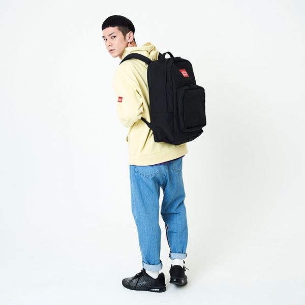 Manhattan Portage ( マンハッタンポーテージ ) Townsend Backpack バックパック | リュック | リュックサック | 通勤 | 通学 | ブラック | 黒色 | アウトドア | キャンプ | シンプル | パソコン収納 | 25L