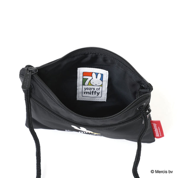 Manhattan Portage ( マンハッタンポーテージ ) DOUBLE ZIPPER POUCH MIFFY 70TH | ミッフィー | コラボ | バッグ | コンパクト | 薄型 | ブラック | DZPMF70 | サコッシュ | シンプル | お出かけ | 散歩 | 身軽 | アウトドア | レジャー
