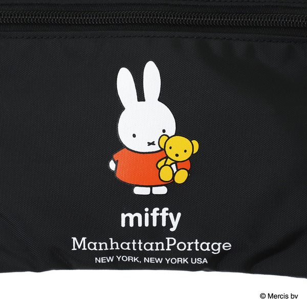 Manhattan Portage ( マンハッタンポーテージ ) DOUBLE ZIPPER POUCH MIFFY 70TH | ミッフィー | コラボ | バッグ | コンパクト | 薄型 | ブラック | DZPMF70 | サコッシュ | シンプル | お出かけ | 散歩 | 身軽 | アウトドア | レジャー
