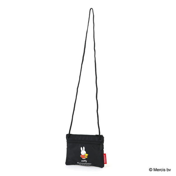 Manhattan Portage ( マンハッタンポーテージ ) DOUBLE ZIPPER POUCH MIFFY 70TH | ミッフィー | コラボ | バッグ | コンパクト | 薄型 | ブラック | DZPMF70 | サコッシュ | シンプル | お出かけ | 散歩 | 身軽 | アウトドア | レジャー