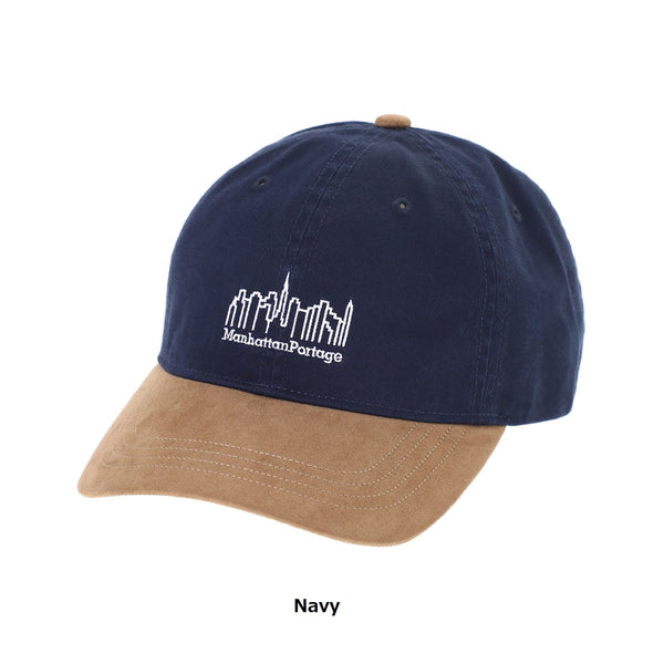 Manhattan Portage ( マンハッタンポーテージ ) Pigment Twill Suede Visor6P Cap | 帽子 | キャップ | シンプル | ツイル素材 | ロゴ | 刺繍 | オシャレ | お出かけ | カジュアル | ユニセックス | MP338 | まんはったんぽーてーじ