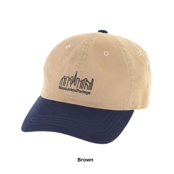 Manhattan Portage ( マンハッタンポーテージ ) Pigment Twill Suede Visor6P Cap | 帽子 | キャップ | シンプル | ツイル素材 | ロゴ | 刺繍 | オシャレ | お出かけ | カジュアル | ユニセックス | MP338 | まんはったんぽーてーじ