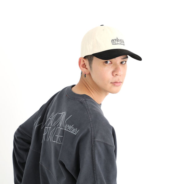 Manhattan Portage ( マンハッタンポーテージ ) Pigment Twill Suede Visor6P Cap | 帽子 | キャップ | シンプル | ツイル素材 | ロゴ | 刺繍 | オシャレ | お出かけ | カジュアル | ユニセックス | MP338 | まんはったんぽーてーじ