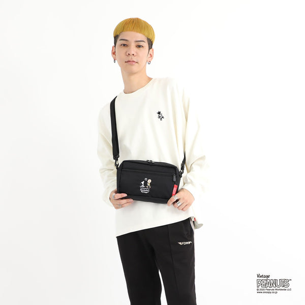 Manhattan Portage ( マンハッタンポーテージ ) JOGGER(L) JPN VER 2 FLIGHT NYLON BACKING PEANUTS 25 | バッグ | ショルダーバッグ | MP1404L2PNS25 | コラボ | スヌーピー | チャーリー・ブラウン | まんはったんぽーてーじ | お出かけ | アウトドア | レジャー