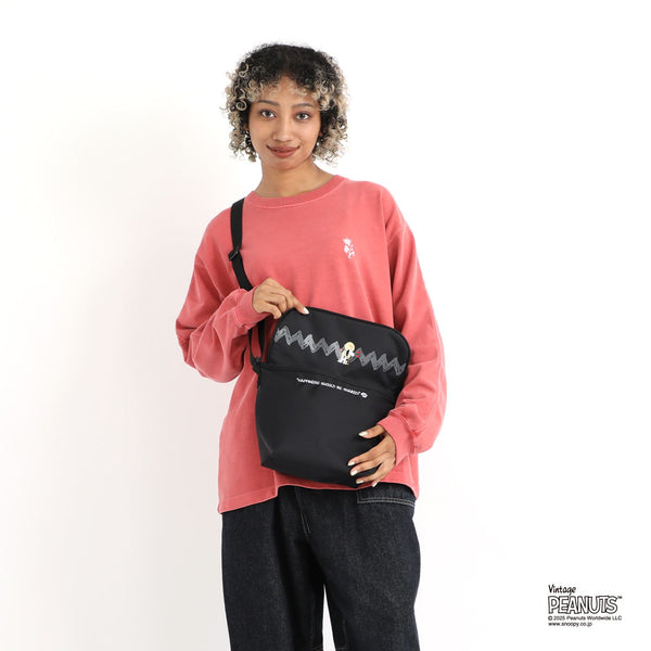 Manhattan Portage ( マンハッタンポーテージ ) NYLON MESSENGER BAG (XXS) FLIGHT NYLON BACKING BP W/DIV MGNT PEANUTS 25 | バッグ | メッセンジャーバッグ | ショルダーバッグ | MP1603BPDMGNTPNS25 | まんはったんぽーてーじ | お出かけ
