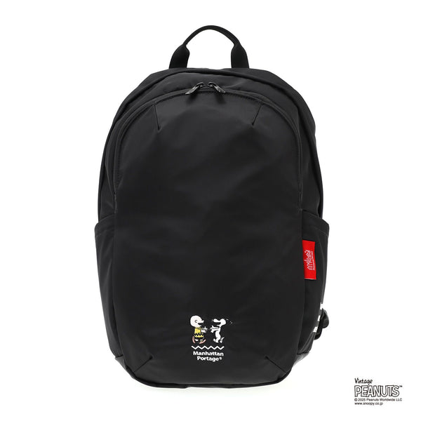 Manhattan Portage ( マンハッタンポーテージ ) TRAILBLAZER BACKPACK JR FLIGHT NYLON BACKING PEANUTS 25 | リュックサック | デイパック | コラボ | スヌーピー | チャーリー・ブラウン | 通勤 | 通学 | ブラック | シンプル | MP2292JRPNS25 | まんはったんぽーてーじ