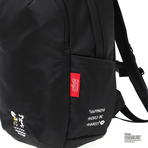 Manhattan Portage ( マンハッタンポーテージ ) TRAILBLAZER BACKPACK JR FLIGHT NYLON BACKING PEANUTS 25 | リュックサック | デイパック | コラボ | スヌーピー | チャーリー・ブラウン | 通勤 | 通学 | ブラック | シンプル | MP2292JRPNS25 | まんはったんぽーてーじ