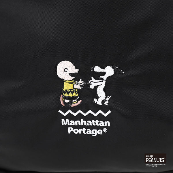Manhattan Portage ( マンハッタンポーテージ ) TRAILBLAZER BACKPACK JR FLIGHT NYLON BACKING PEANUTS 25 | リュックサック | デイパック | コラボ | スヌーピー | チャーリー・ブラウン | 通勤 | 通学 | ブラック | シンプル | MP2292JRPNS25 | まんはったんぽーてーじ