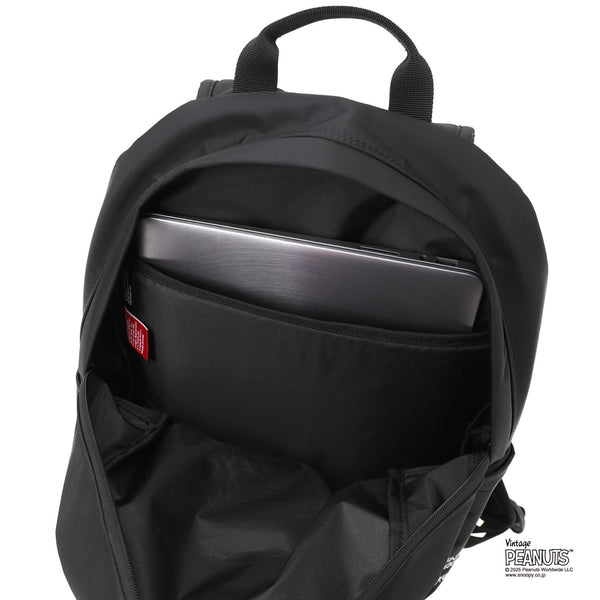 Manhattan Portage ( マンハッタンポーテージ ) TRAILBLAZER BACKPACK JR FLIGHT NYLON BACKING PEANUTS 25 | リュックサック | デイパック | コラボ | スヌーピー | チャーリー・ブラウン | 通勤 | 通学 | ブラック | シンプル | MP2292JRPNS25 | まんはったんぽーてーじ
