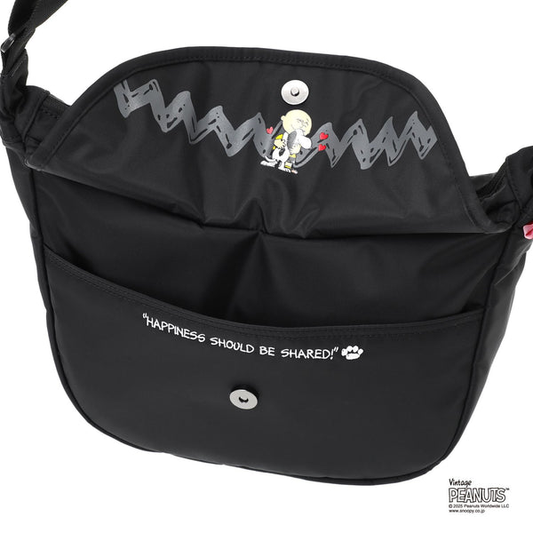 Manhattan Portage ( マンハッタンポーテージ ) DUET SHOULDER BAG FZP MGNT FLIGHT NYLON BACKING PEANUTS 25 | ショルダーバッグ | スヌーピー | チャーリー・ブラウン | コラボ | カジュアル | バッグ | カバン | MP2409FZPMGNTPNS25 | まんはったんぽーてーじ
