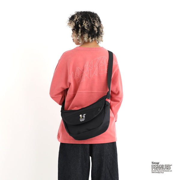 Manhattan Portage ( マンハッタンポーテージ ) DUET SHOULDER BAG FZP MGNT FLIGHT NYLON BACKING PEANUTS 25 | ショルダーバッグ | スヌーピー | チャーリー・ブラウン | コラボ | カジュアル | バッグ | カバン | MP2409FZPMGNTPNS25 | まんはったんぽーてーじ
