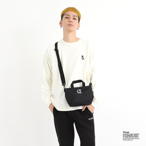 Manhattan Portage ( マンハッタンポーテージ ) MICRO PORTAGE TOTE FLIGHT NYLON BACKING PEANUTS 25 | バッグ | コラボ | スヌーピー | チャーリー・ブラウン | ショルダーバッグ | カバン | MP1381PNS25 | まんはったんぽーてーじ