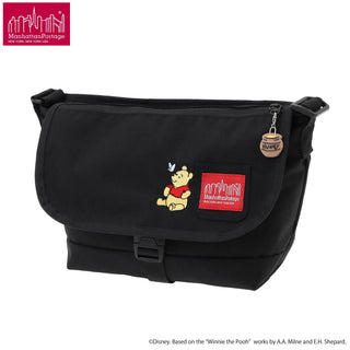 Manhattan Portage ( マンハッタンポーテージ ) NYLON MESSENGER BAG JR SLIM FZP 500D CORDURA 25 / POOH | プーさん | バッグ | メッセンジャーバッグ | お出かけ | レジャー | MP1605JRSFZP500PH25 | B5サイズ | フェス | 散歩
