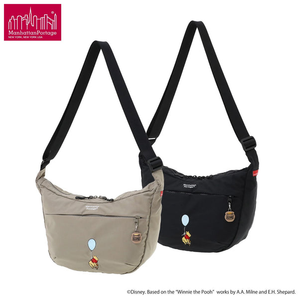 Manhattan Portage ( マンハッタンポーテージ ) DUET SHOULDER BAG NYLON TUSSAH QUILL 25 / POOH | プーさん | バッグ | ショルダーバッグ | 小型バッグ | 軽量 | 軽い | レジャー | アウトドア | お出かけ | MP2409TSPH25 | まんはったんぽーてーじ