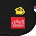 Manhattan Portage ( マンハッタンポーテージ ) DUET SHOULDER BAG Pokémon 25 | ポケモン | バッグ | カバン | かばん | ショルダーバッグ | ブラック | シンプル | MP2409PKMN25 | チャーム | 刺繍 | まんはったんぽーてーじ