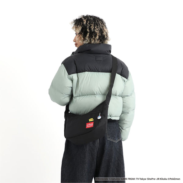 Manhattan Portage ( マンハッタンポーテージ ) DUET SHOULDER BAG Pokémon 25 | ポケモン | バッグ | カバン | かばん | ショルダーバッグ | ブラック | シンプル | MP2409PKMN25 | チャーム | 刺繍 | まんはったんぽーてーじ