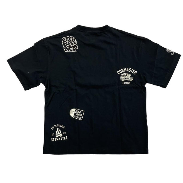 COBMASTER ( コブマスター ) 吸水速乾 / 抗菌防臭ルーズTEE マルチロゴ | MENS | メンズ | 半袖 | Tシャツ | 春夏 | アウトドア | ゆったり | ユニセックス | 総柄 | カジュアル | アパレル | ルーズ | 456102 | こぶますたー