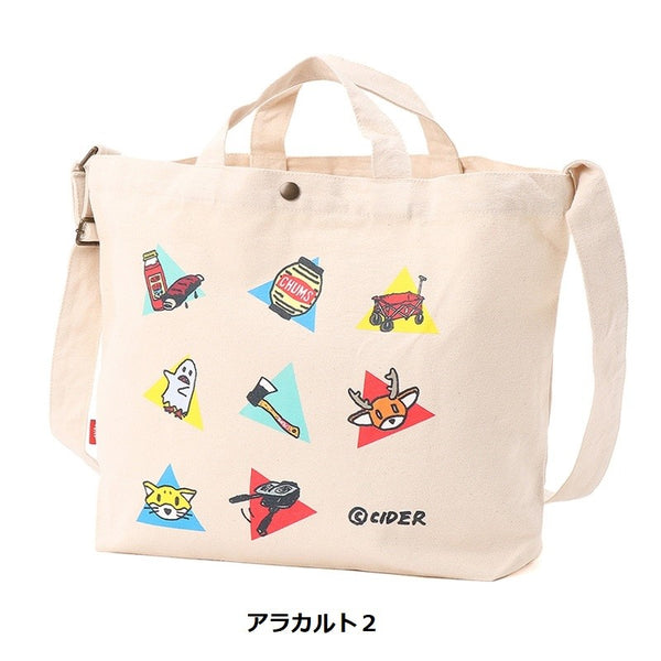 CHUMS ( チャムス ) かせきさいだぁ キャンバスショルダー | ショルダーバッグ | バッグ | キャンバス | コラボ | 定番 | 2way | トートバッグ | A4サイズ | 調節可能 | コットン | CH60-4032 | ちゃむす