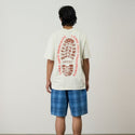 GRAMICCI ( グラミチ ) FOOTPRINTS TEE PIGMENT DYED フットプリントTシャツピグメントダイ | シャツ | Tシャツ | アパレル | 半袖 | 半袖Tシャツ | G6SU-T119 | カジュアル | バックプリント | ぐらみち