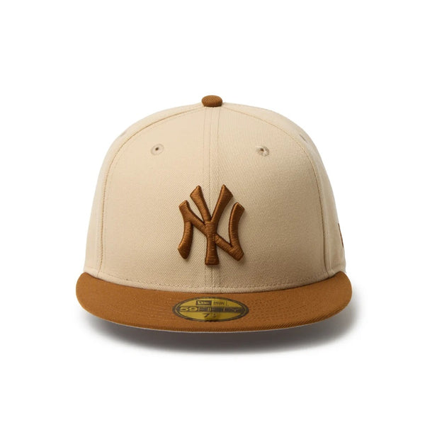 NEW ERA ( ニューエラ ) 59FIFTY Powered by GORO MIN-NANO ニューヨーク・ヤンキース オーツミルク/ティラミス 帽子 キャップ アウトドア 中津川吾郎 ポリエステル 15175514 おしゃれ
