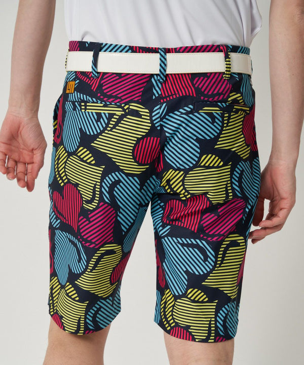 【 SALE 】 LOUDMOUTH ( ラウドマウス ) メンズ ストレッチツイル 柄ショートパンツ | ゴルフ | ウェア | 半ズボン | ハーフパンツ | パンツ | 吸汗速乾 | UV　| ストレッチ | 764305 | らうどまうす