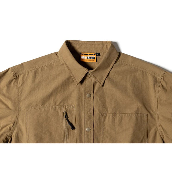 GRIP SWANY ( グリップスワニー ) 【 GSMSH0016 】 GEAR POCKET SHIRT | シャツ | 長袖シャツ | アウトドア | レジャー | キャンプ | コットン | ナイロン | 綿 | ポケット | 大容量 | ぐりっぷすわにー
