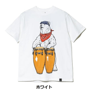 go slow caravan ( ゴースローキャラバン ) USA/C コンガクマ TEE | MENS | WOMENS | 半袖 | Tシャツ | 熊 | クマ | 半袖Tシャツ | メンズ | レディース | ユニセックス | オシャレ | 綿100％ | お出かけ | アウトドア | カジュアル | レジャー | 361909