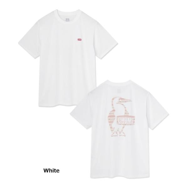 CHUMS ( チャムス ) シナワバブービーロゴTシャツ 半袖 Tシャツ メンズ レディース ユニセックス トップス カットソー ロゴTシャツ UVカット ドライ ストレッチ アウトドア キャンプ フェス レジャー カジュアル 普段使い CH01-2930