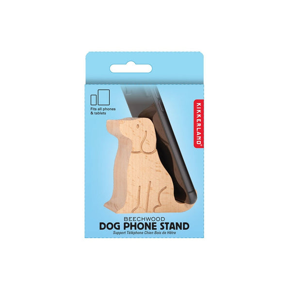 KIKKERLAND ( キッカーランド ) Dog Phone Stand KIKKERLAND ドッグ フォン スタンド | 犬モチーフ | スマートフォンスタンド | スマホスタンド | 可愛い | イヌ | 木製 | 縦置き | 横置き | KUS253 | きっか－らんど