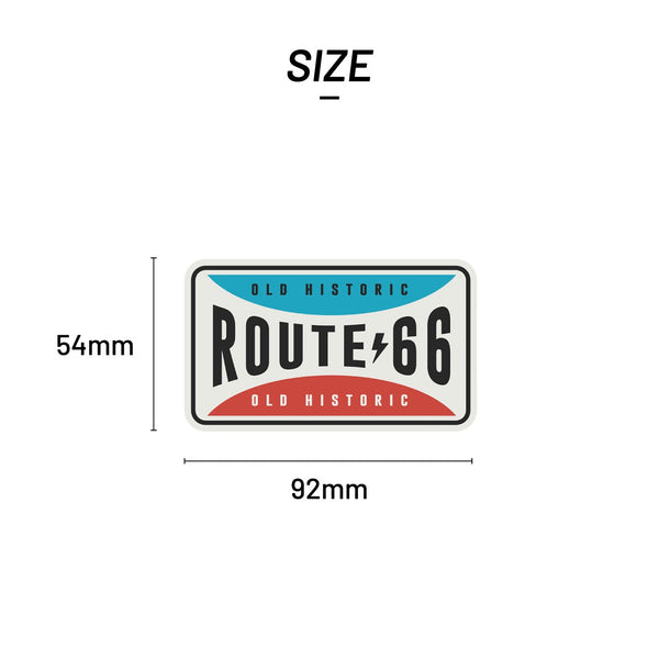 STICKER PACK ( ステッカーパック ) ルート66 オールドプレート | ステッカー | すてっかー | 車 | ハードケース | 収納ボックス | ハードボックス | 貼る | SPL01154 | すてっかーぱっく