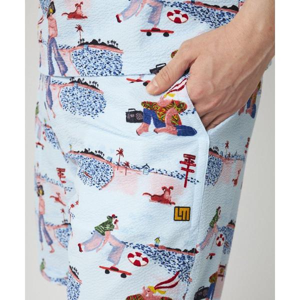 LOUDMOUTH ( ラウドマウス ) メンズ ニットサッカー 柄ショートパンツ | パンツ | ハーフパンツ | ゴルフ | ウェア | ゴルフウェア | 派手 | 吸汗速乾 | UV | ストレッチ | ポリエステル | 765305