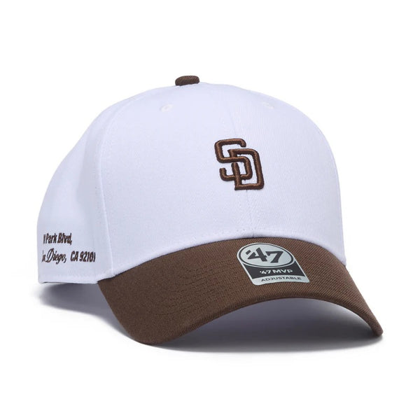 '47 ( フォーティーセブン ) '47 エムブイピー サンディエゴ・パドレス STADIUM ADDRESS ベースランナー ホワイト ブラウンバイザー | 帽子 | キャップ | 日よけ | シンプル | オシャレ | アウトドア | キャンプ | レジャー | 14920306