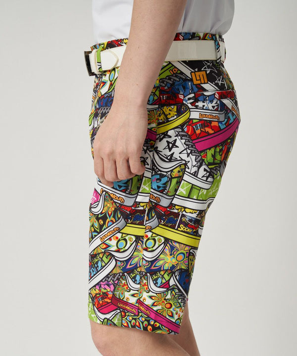 【 SALE 】 LOUDMOUTH ( ラウドマウス ) メンズ ストレッチツイル 柄ショートパンツ | ゴルフ | ウェア | 半ズボン | ハーフパンツ | パンツ | 吸汗速乾 | UV　| ストレッチ | 764305 | らうどまうす