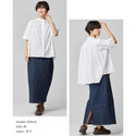 【 SALE 】 KRIFF MAYER ( クリフメイヤー ) ボックスギャザー半袖シャツ | LADYS | W2545115 | 半袖 | 体型カバー | 綿100% | シンプル | カジュアル | 大人カジュアル | お洒落 | お出かけ | くりふめいやー