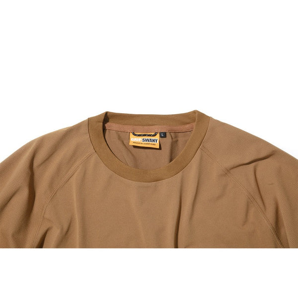 GRIP SWANY ( グリップスワニ－ ) 【 GSMCT0005 】 GS AIRFLOW TEE | シャツ | 半袖シャツ | 半袖 | アウトドア | キャンプ | シンプル | Tシャツ | 速乾 | 伸縮 | ドローコード | ポケット | ぐりっぷすわにー | 夏服