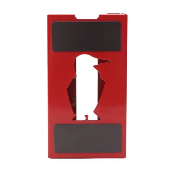 CHUMS ( チャムス ) ティッシュケース | スチール製 | マグネット | 可愛い | 卓上 | お洒落 | ケース | ボックス | 自宅 | オフィス | キャンプ | アクセント | 赤色 | レッド | CH62-2265 | ちゃむす