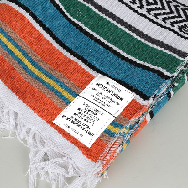 DULTON ( ダルトン ) MEXICAN THROW メキシカン スロー | ブランケット | レジャーシート | 車 | オフィス | 車内 | アウトドア | キャンプ | ピクニック | 多目的 | 多用途 | 使いやすい | 年中 | 使える | テーブルクロス | RN-0581 | だるとん