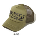 GRIP SWANY ( グリップスワニー ) 【 GSUA-160 】 BOX LOGO TRUCKER CAP | 帽子 | キャップ | 日よけ | アウトドア | キャンプ | サイズ調整 | レジャー | UVカット | 紫外線対策 | お出かけ | メッシュ | 涼しい | ぐりっぷすわにー