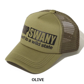 GRIP SWANY ( グリップスワニー ) 【 GSUA-160 】 BOX LOGO TRUCKER CAP | 帽子 | キャップ | 日よけ | アウトドア | キャンプ | サイズ調整 | レジャー | UVカット | 紫外線対策 | お出かけ | メッシュ | 涼しい | ぐりっぷすわにー