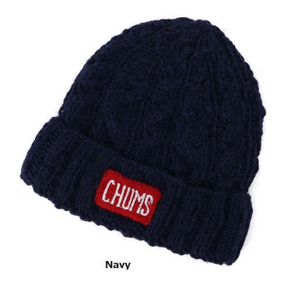 CHUMS ( チャムス ) ネパールニットワッチ | 帽子 | ニット帽 | 冬 | 防寒 | シンプル | ロゴ | 可愛い | ウール100％ | 保温 | プレゼント | ギフト | ケーブル編み | 柔らかい | CH05-1397 | ちゃむす