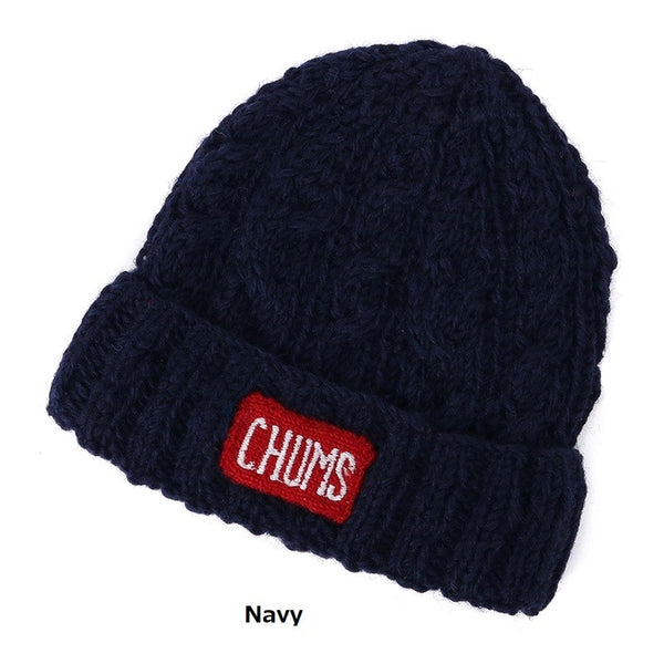 CHUMS ( チャムス ) ネパールニットワッチ | 帽子 | ニット帽 | 冬 | 防寒 | シンプル | ロゴ | 可愛い | ウール100％ | 保温 | プレゼント | ギフト | ケーブル編み | 柔らかい | CH05-1397 | ちゃむす