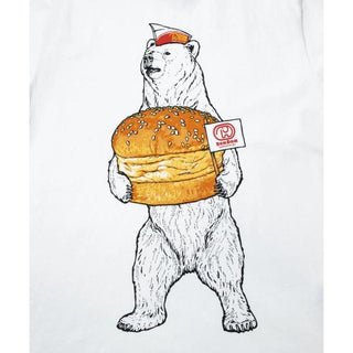 go slow caravan ( ゴースローキャラバン )【 DOMDOM×GSC 】 手作り厚焼きたまごバーガークマTEE  | MENS | メンズ | コラボ | ドムドムハンバーガー | シャツ | 半袖 | Tシャツ | トップス | ウェア | 341961