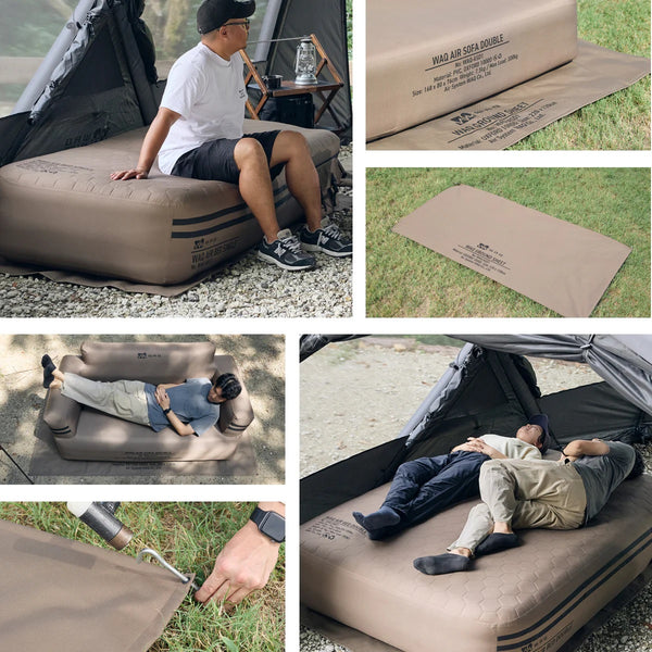 WAQ ( ワック ) AIRシリーズ専用グランドシート エアベッド ( S / D ) エアソファ | グランドシート | アウトドア | キャンプ | PVC加工 | わっく