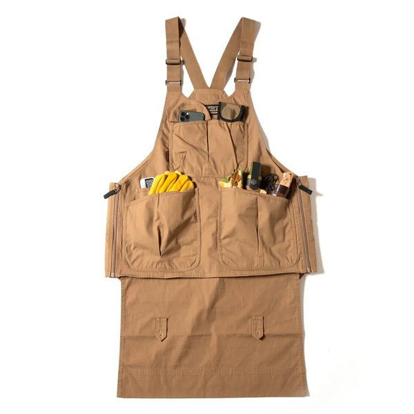 GRIP SWANY ( グリップスワニー ) 【 GSV-04V2 】 FIREPROOF APRON VEST | ベスト | アウトドア | キャンプ | 釣り | レジャー | ウェア | トップス | 収納 | ポケット | エプロン | 2way | ぐりっぷすわにー