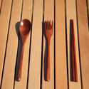 S`more ( スモア ) Woodi Cutlery Set ウッディカトラリーセット キャンプ カトラリー 3点セット | アウトドア | ソロキャンプ | 木製 | スプーン | お箸 | 箸 | フォーク | カトラリー | シンプル | プレゼント | ギフト | すもあ