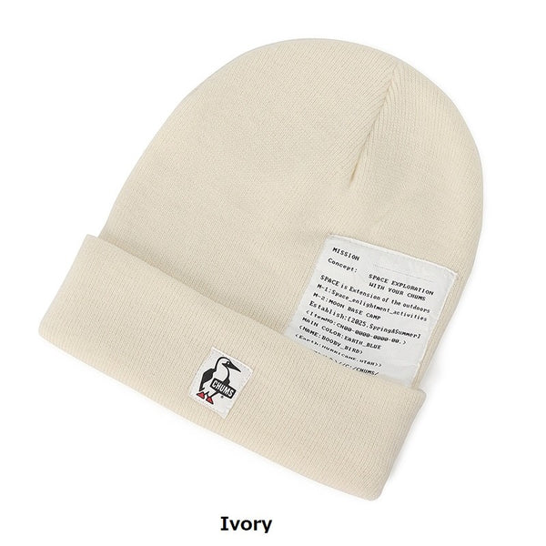 CHUMS ( チャムス ) スペースニットキャップ | 帽子 | ニット帽 | 冬 | オシャレ | 宇宙 | ロゴ | 定番 | 深め | アクリル100% | 柔らかい | 暖かい | 防寒 | チクチクしにくい | CH05-1437 | ちゃむす | 春先 | 秋